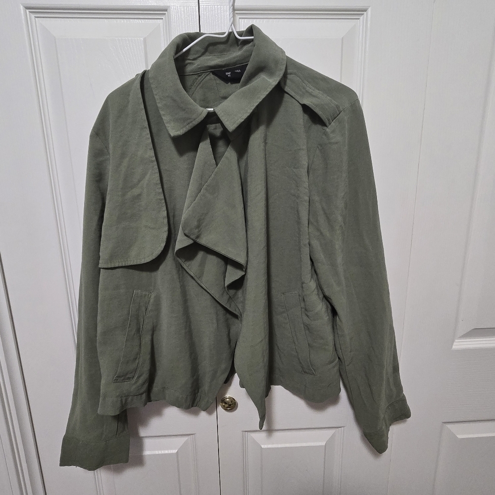 Simply Vera Vera Wang Women’s XL Lightweight Olive Green Jacket